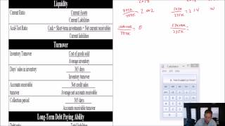 Module 12 Video 4  Ratio Analysis  Problem 123A [upl. by Yebba]