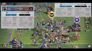 Viking Rise KVK 4 S144 vs 134 HUGE BATTLES [upl. by Inoliel605]