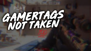 OG GAMERTAGS NOT TAKEN JANUARY 2019 [upl. by Cadal195]