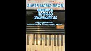 Super Mario Bros Overworld Theme Piano Tutorial With Numbers Repost [upl. by Jeth700]