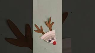 Easy Reindeer craft New Creative Craft reindeer christmas trending diy youtubeshorts craft [upl. by Dijam]