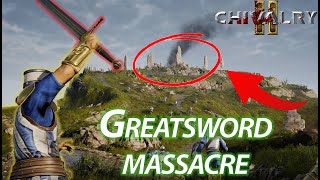 Greatsword Massacre in Chivalry 2  32 vs 32 mode  No Commentary Gameplay with Montage  2024 [upl. by Nilya612]