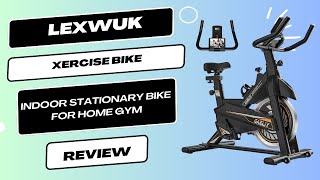 Lexwuk Exercise BikeIndoor Stationary Bike for Home Gym Review  Cycling Revolution [upl. by Aggri]