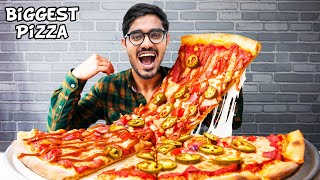 I Ate Biggest Pizza Slice In The World Pizza Eating Challenge [upl. by Goss]