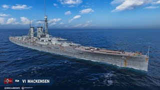 Análisis del Acorazado Alemán Mackensen tier VI Warships Blizt [upl. by Aihsas]