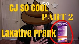 CJ SO COOL LAXATIVE PRANK PART 2 [upl. by Nahtanaj]