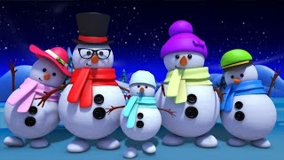 Snowman Finger Family  Nursery Rhymes Farmees  Kids Rhymes  Baby Songs by Farmees [upl. by Eeldivad]