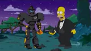 The Simpsons  Homer Simpson Meets Cletus The Football Robot His Only Hope [upl. by Saretta857]