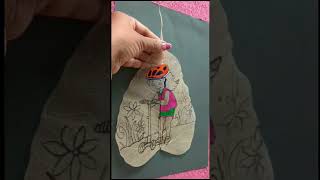 Peepal paintingleaf paintinghandscraft handcraft art [upl. by Elbon]