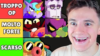 VALUTO I MIGLIORI E PEGGIORI BRAWLER SU BRAWL STARS Tier List [upl. by Iek]