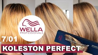 Wella Koleston Perfect on Bleached Hair 701 [upl. by Amathist696]