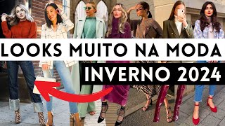 🔴30 LOOKS COM TUDOO QUE ESTÁ NA MODA BO INVERNO 2024 [upl. by Laiceps]