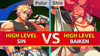 GGST ▰ Pulsr Sin vs Shin Baiken Guilty Gear Strive High Level Gameplay [upl. by Auric]