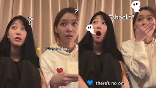 Ningnings ghost prank on her unnies 👻 [upl. by Emawk625]