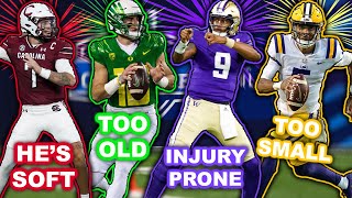 A HATERS GUIDE to the 2024 NFL QB Draft Class Every Players Biggest Red Flag [upl. by Emmalee]