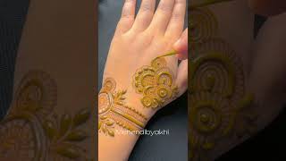 Simple eid henna henna design  Mehendibyakhi [upl. by Neidhardt]