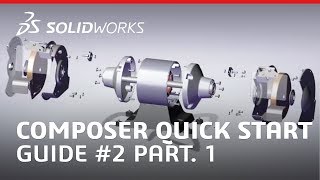 SOLIDWORKS Composer Quick Start Guide 2 Using the Translate and Exploded View Tools pt 1 [upl. by Ahsenar195]