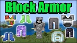 Block Armor Addon MCPE Bedrock Edition Minecraft [upl. by Buckler322]