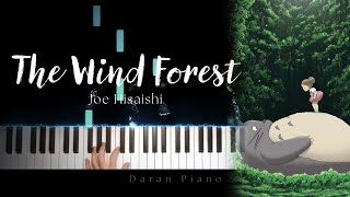 Joe Hisaishi  The Wind Forest My Neighbor Totoro OST  Pianocover  tutorial [upl. by Arch]