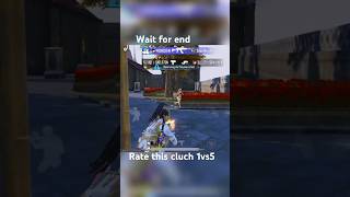 bgmi pubgmobile pubg mobilegame gaming rate this cluch 1vs5 wait for end✨💝💫 [upl. by Einohpets399]