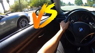 BMW 328I VS MUSTANG 50 [upl. by Nylsaj146]