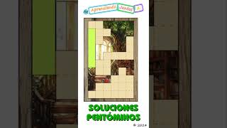 9000 Soluciones 54 Rompecabezas Matemático de Pentóminos Shorts puzzlegames [upl. by Ynnatirb82]