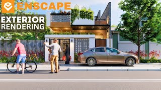 Enscape Exterior Rendering Tutorials15  Sketchup Enscape Tutorials [upl. by Maisey]