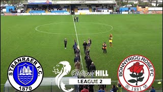 HIGHLIGHTS  Stranraer 12 Bonnyrigg Rose  Manager Interview  161124 [upl. by Squier]