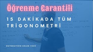 15 DAKİKADA TÜM TRİGONOMETRİ  PDF  TEKRAR AMAÇLI [upl. by Berga]