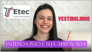 Eu só passei na ETEC quando entendi isso  Como Estudar Para o Vestibulinho Etec [upl. by Ilrebmik]