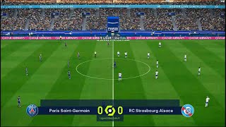 PSG vs Strasbourg  Ligue 1  PES 2021  PC Gameplay  4K [upl. by Nelg]