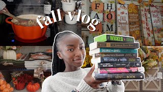 fall vlog 🍂  affordable fall amp halloween decor spookyish book thrifting amp cozy homemaking 🍲🥒 [upl. by Pendleton]