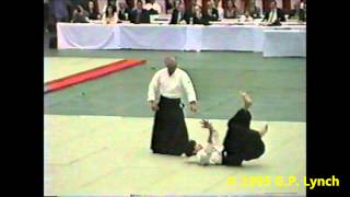 Hiroshi Isoyama Shihan 1995 All Japan Aikido Demonstration 磯山博師範 [upl. by Renmus]