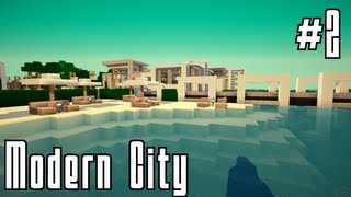 Minecraft  Modernes Haus bauen  002  Brücke und Strand [upl. by Ethyl]