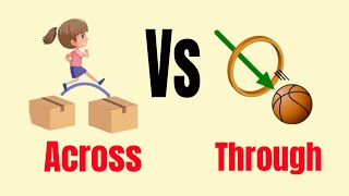 Difference Across vs Through  Daily English Grammar [upl. by Hillyer]