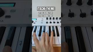 Itachi Theme  Piano For Beginners piano beginners fyp shorts [upl. by Arerrac]