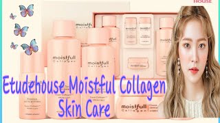 Etudehouse Moistfull Collagen White Lupin Skin Care  Unboxing  Minho Omma [upl. by Christoper470]