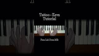 Tattoo spanish version  Kevz Tutorial piano tutorial musica viralvideo entertainment [upl. by Nettle]