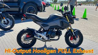 Honda Grom with Vance and Hines HIOUTPUT HOOLIGAN EXHAUST You are will LOVE IT [upl. by Bronwyn]