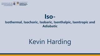 Iso Isothermal Isochoric Isobaric Lecture [upl. by Shep]