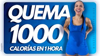 QUEMA 1000 KCAL en 1 HORA  ESPECTACULAR ⚠️🔥❤️‍🔥 [upl. by Nirtiak]