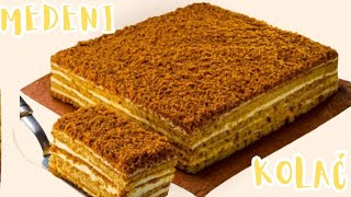 MEDENI KOLAČ🍯 MEDENA TORTA za 10 minuta 🍰 SAVRŠENA TORTA HIT [upl. by Notxed]