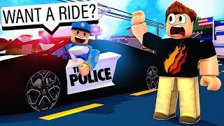 COP GAVE ME A RIDE in HIS LAMBO Roblox Jailbreak [upl. by Eliza]