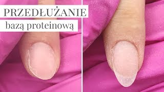 Przedłużanie Bazą Proteinową  Protein Base Indigo  NGNails [upl. by Ahsratal]