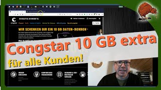 Congstar  10 GB Datenvolumen kostenlos für 31 Tage [upl. by Hegyera]