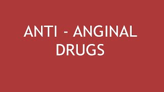 Pharmacology of AntiAnginal Drugs  Dr Shikha Parmar [upl. by Brittany]