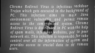 Chrome Redirect Virus [upl. by Ahsiekahs599]