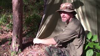 Adirondack Tarp Shelter Setup Pros and Cons [upl. by Nosdivad]