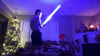 Reenactment of Obi Wan vs Anakin training duel from Obi Wan Kenobi episode 5 [upl. by Hpeosj763]