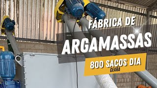 FABRICA DE ARGAMASSAS 800 SACOS DIA [upl. by Madalyn986]